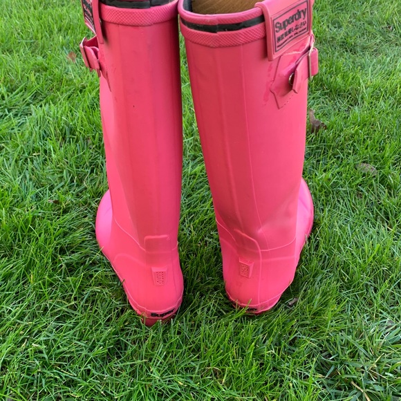 Super dry pink rain boots US woman's size 9 Made in Japan - Picture 2 of 4